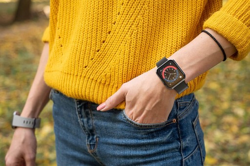 ЧЕХОЛ-ЧЕХОЛ 2в1 + СТЕКЛЯННАЯ КРЫШКА для APPLE WATCH 7/8/9 41 мм