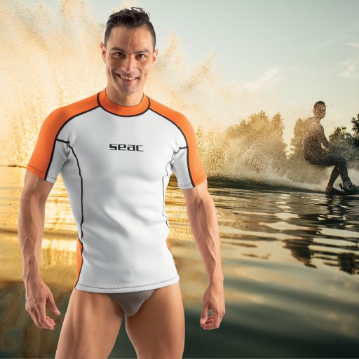 Неопреновая футболка с короткими рукавами SEAC FIT SHORT мужская 2 мм S