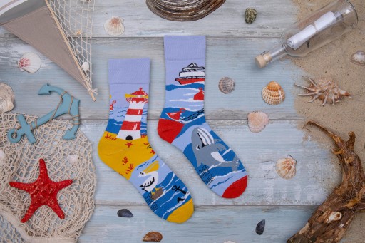 Разноцветные морские носки SPOXSOX 40-43