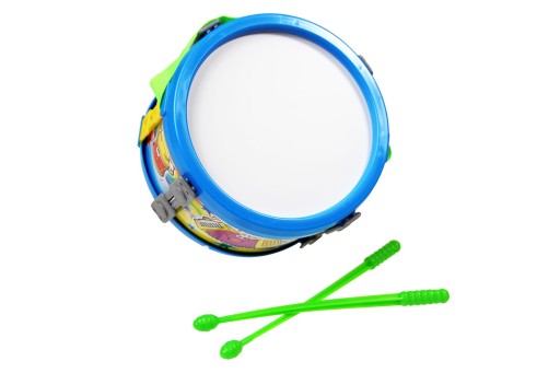 MAŁY BĘBENEK PERKUSJA POLSKI 15 CM + PAŁECZKI