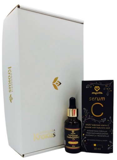 Подарочный набор Myvita Serum C + гиалуроновая кислота для лица