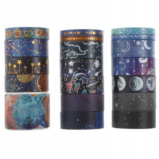 Наклейка для альбома Washi Tape Universe, 19 рулонов