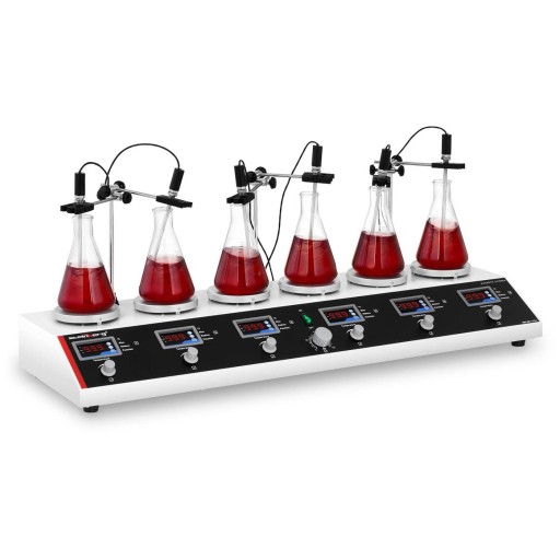 MIESZADŁO MAGNETYCZNE CYFROWE WYŚWIETLACZE 870 W 99°C TIMER 6 PLATFORM