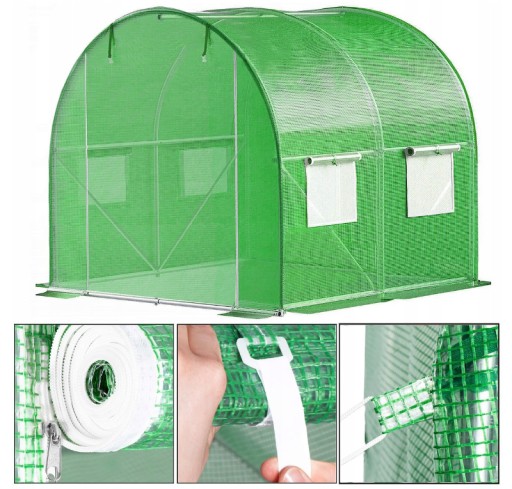 TUNEL OGRODOWY FOLIOWY SZKLARNIA FOLIA 2x2x2m 200x200x200cm
