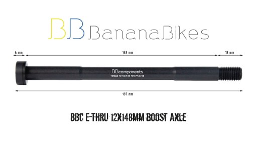Жесткая ось для BBC E-Thru 12*148 мм Boost Bike