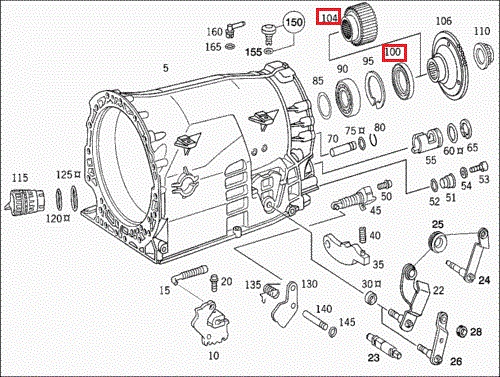 Mercedes W211 4MATIC HUB PIASTA A2112820082