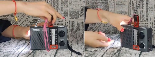 ПОРТАТИВНОЕ РАДИО СО СВЕТОДИОДНОЙ ТУРИСТИЧЕСКОЙ ЛАМПОЙ AM/FM, АККУМУЛЯТОР