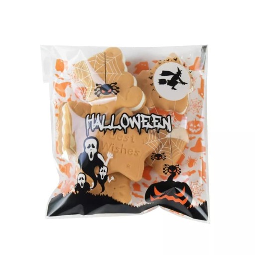 5X WORECZKI FOLIA NA CUKIERKI SŁODYCZE HALLOWEEN