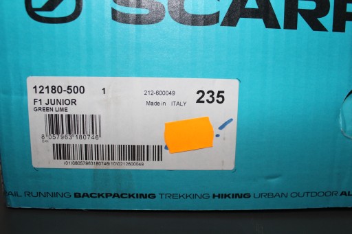 Туристические туфли SCARPA F1 JUNIOR 23,5/37,5 ......[x112]