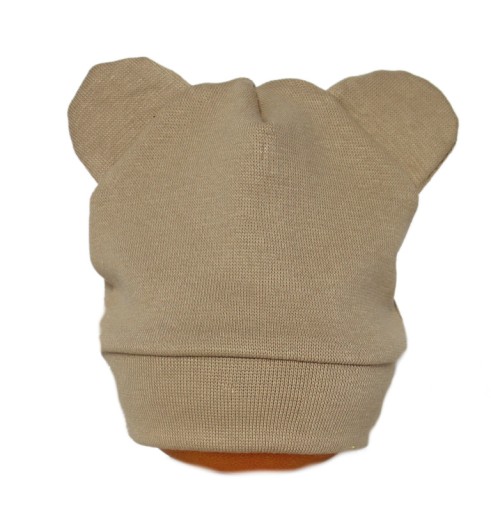 ХЛОПКОВЫЕ ШАПКИ ДЛЯ НОВОРОЖДЕННЫХ, цвета TEDDY