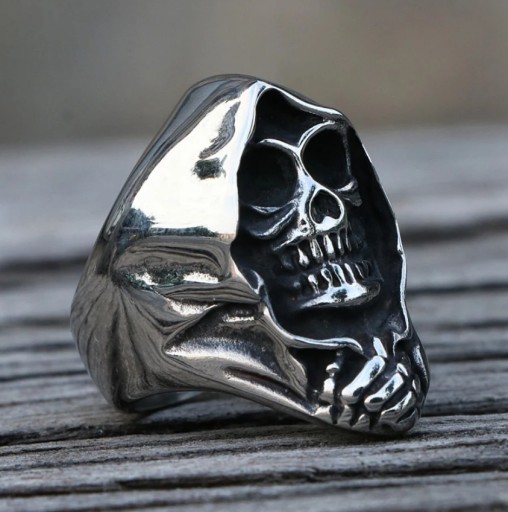 Sygnet Crush of the Skull Grim Reaper Gothic