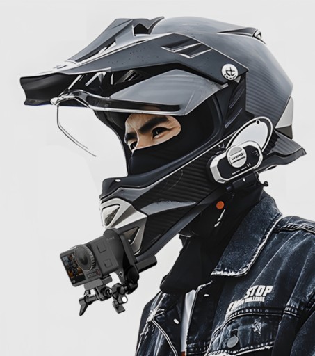 Uchwyt Kask Motor Motocykl do GoPro Hero 13 12 11 MINI 10 9 8 7 6 5 4 MAX