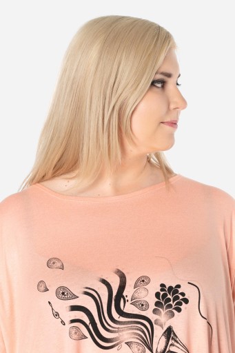 Большая длинная женская блузка Туника Oversize 645-03