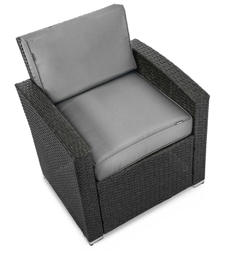 Садовая мебель из ротанга Болгария СТОЛ 190x90 + КРЕСЛО x8 Темно-Коричневый