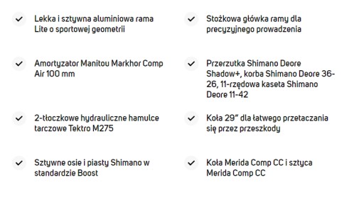 Велосипед MTB 29 MERIDA BIG NINE 500 lite XL 21 ЧЕРНЫЙ