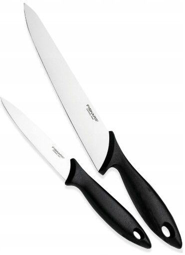 Нож поварской Fiskars Essential, 2 шт. 11 и 21 см.