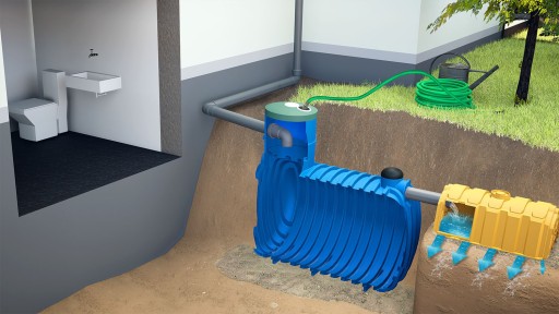 Резервуар для дождевой воды 3000л Резервуар для дождевой воды MY WATER