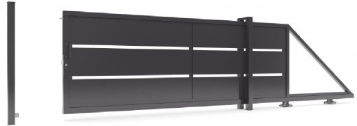 Ворота входные двустворчатые INCOGNITO BR1622 оцинкованный + RAL 1м2