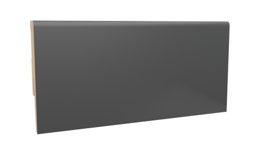 Listwa Przypodłogowa Antracyt Grafit 8cm- 80mm MDF