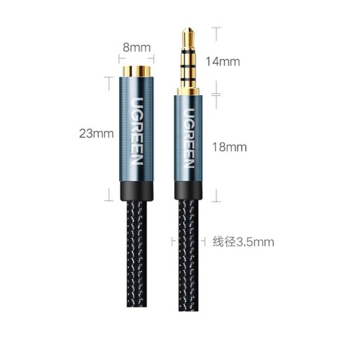 UGREEN KABEL AUX PRZEDŁUŻACZ MINI JACK 3,5MM 1M
