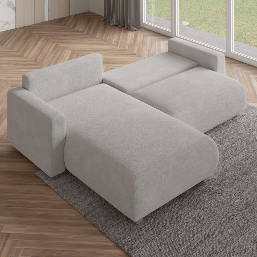 Роскошный угловой диван TURIN Comfort SLEEPING FUNCTION букла WAVE SPRING