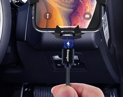 Магнитный USB-кабель 2 м 3,0 А microUSB + USB тип C