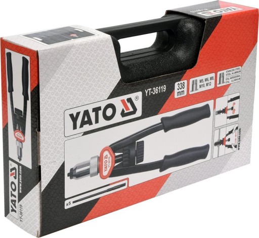 РУЧНАЯ ЗАКЛЕПКА-ГАЙКА М5-М12 YATO +150 ШТ.