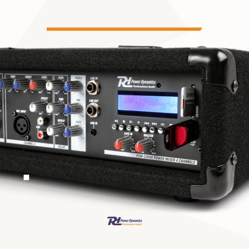4-канальный мощный микшер 800 Вт PD MP3 BT SD Live PA