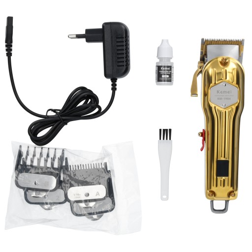 Bezprzewodowa maszynka do włosów trymer Kemei Barber USB