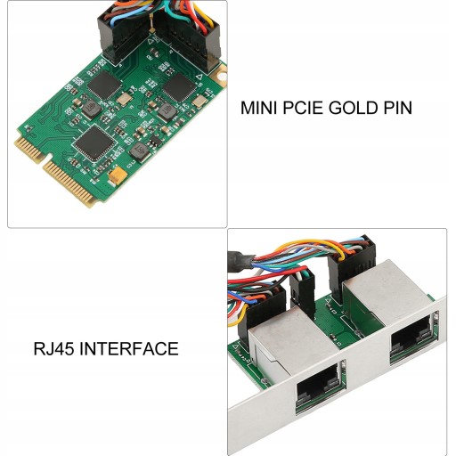 Мини-карта Gigabit Ethernet PCIE 10 100 1000 Мбит/с