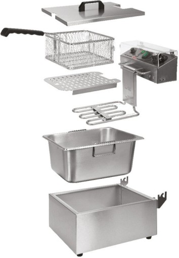 ДВУХКАМЕРНАЯ ФРИТЮРНИЦА С КРЫШКОЙ 2x3,5л