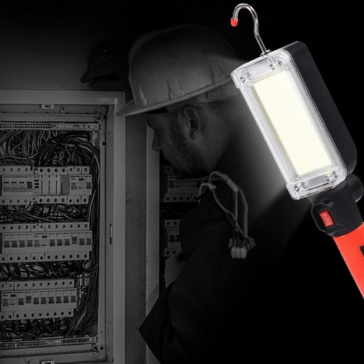 Мощная светодиодная лампа COB для мастерской, USB-КРЮК, МАГНИТ, ПЕРЕЗАРЯЖАЕМЫЙ