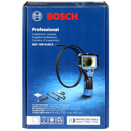 ИНСПЕКЦИОННАЯ КАМЕРА ЭНДОСКОП 8,3 мм GIC 12V-4-23 C BOSCH
