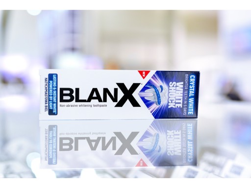Зубная паста BLANX White Shock отбеливающая 75 мл мятная