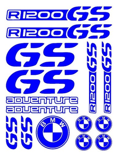 BMW R 1200 GS _ НАКЛЕЙКИ _ ЦВЕТА