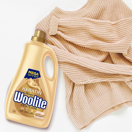 WOOLITE PRO-CARE COLOR and DELICATE Жидкость для стирки одежды с креатином XXL 10,8л