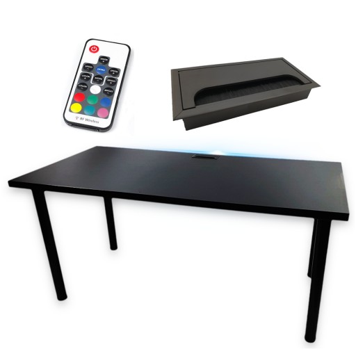 ИГРОВОЙ СТОЛ ЧЕРНЫЙ 120x60x36 СВЕТОДИОД ПРОИЗВОДИТЕЛЬ