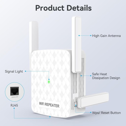 Усилитель сигнала Wi-Fi Maxuni 300 Мбит/с