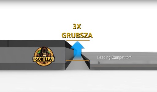 GORILLA taśma ostrzegawcza pomarańczowa 32m GRUBA