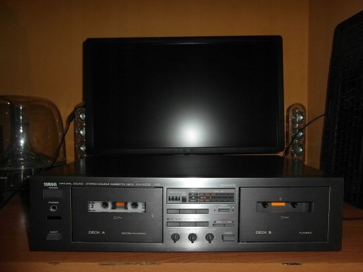 Yamaha KX-W232 Dolby B C Винтажный двухкассетный магнитофон Сделано в Японии!!!