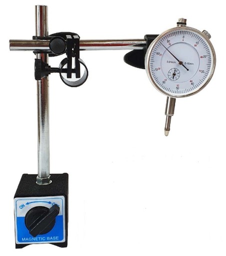 Czujnik zegarowy 0-10mm + Statyw Magnetyczny