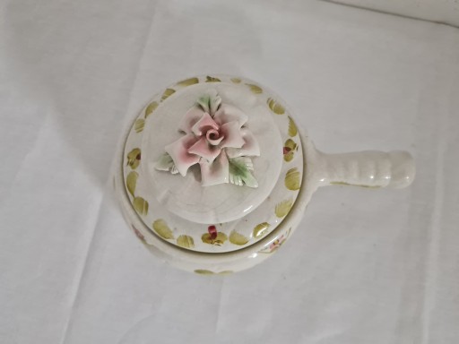 Итальянская керамика с розами, горшок, шкатулка BASSANO