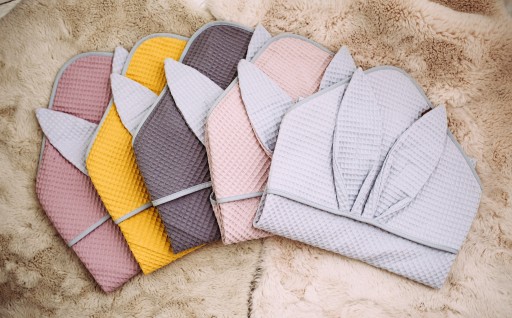 Floo Swaddle Оболочный кролик вафель темно -розовый