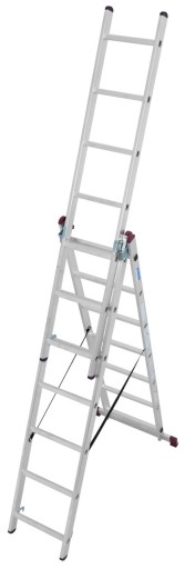 Многофункциональная алюминиевая лестница 3х7 Krause Corda 030375 ВЫСОТА. РОБ. 5,10 М