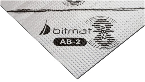 Бутиловый звукоизоляционный коврик Bitmat AB2 1м2 2мм вибропоглощающий