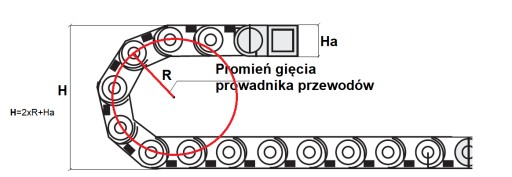 Кабельная направляющая 30X50 R100 Открытая