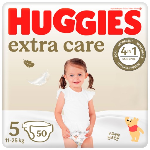 Подгузники HUGGIES Extra Care Mega 5 50 шт + Ночные подгузники 17 шт