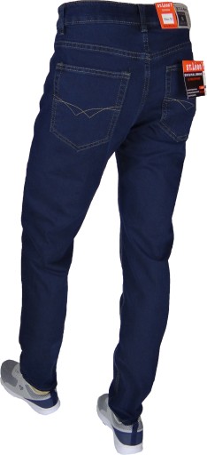 Spodnie Jeans męskie 36/32 S'TEM stretch granatowe Klasyczne Różne Rozmiary