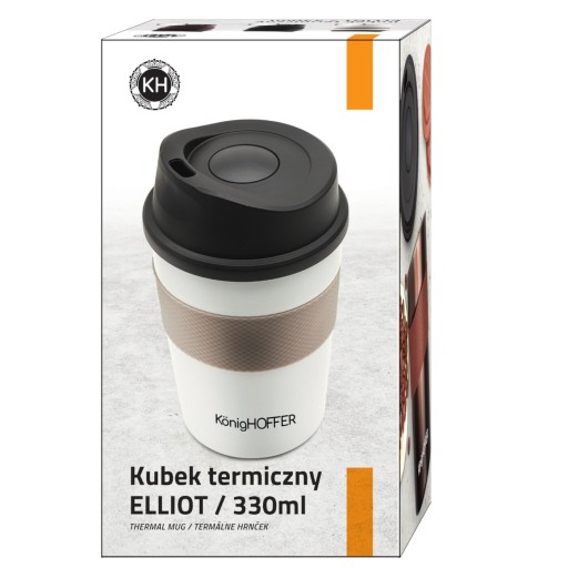 Белый THERMAL MUG Термос для кофе с носиком Elliot 330мл