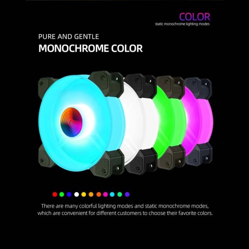 120-мм RGB 6-контактный корпус компьютера с цветным радиатором